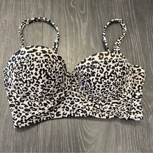 Push up bikini top by xhiliration with animal print